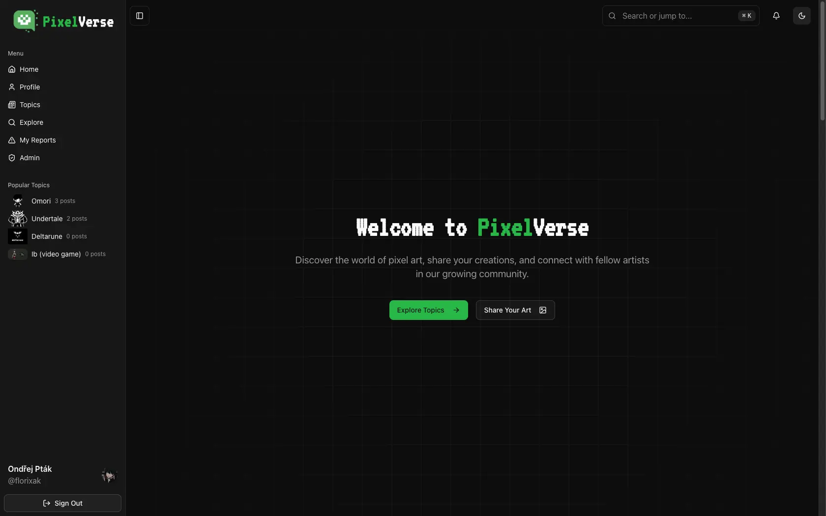 PixelVerse — project preview screenshot