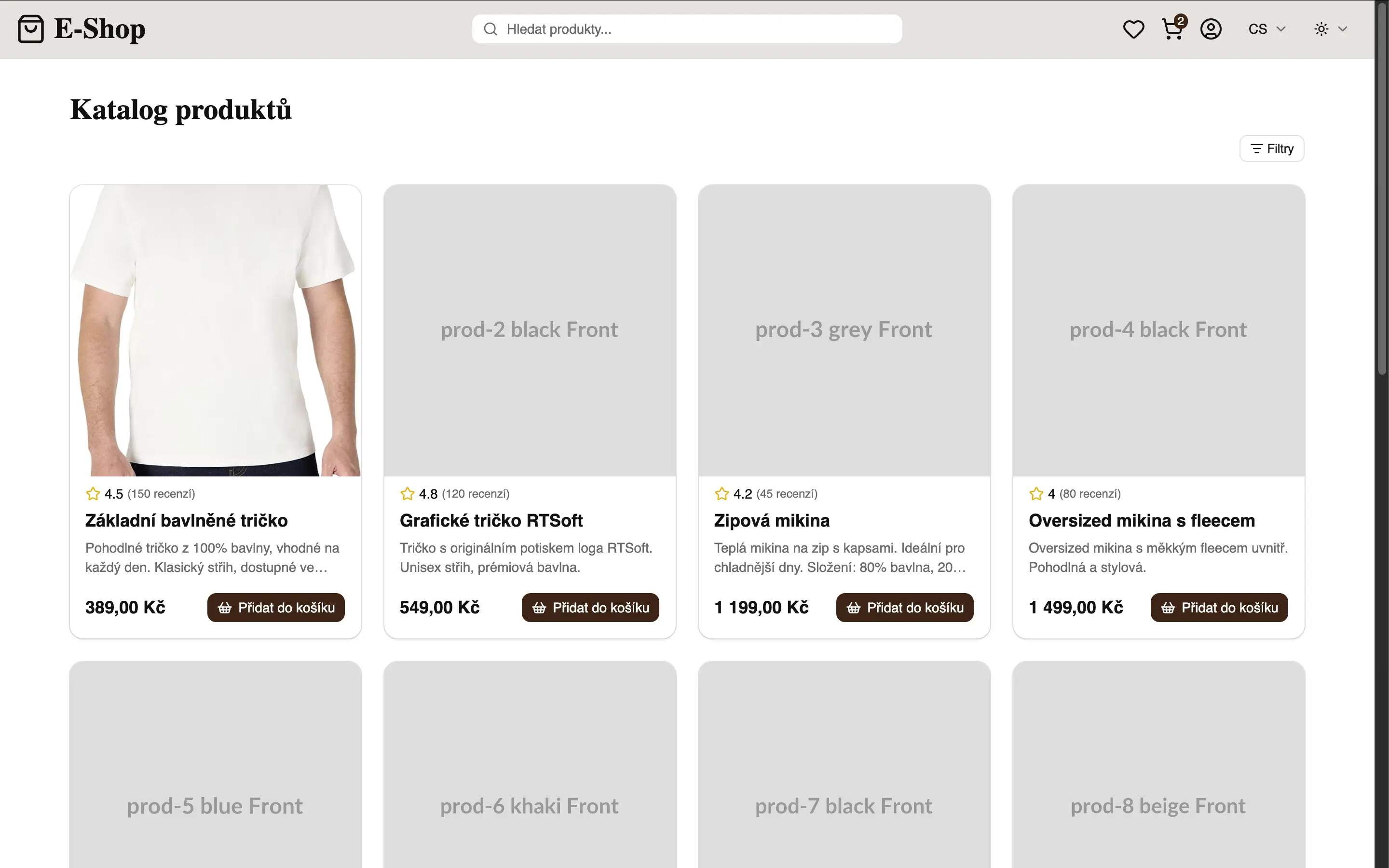 RTSoft Clothing E-Shop — project preview screenshot