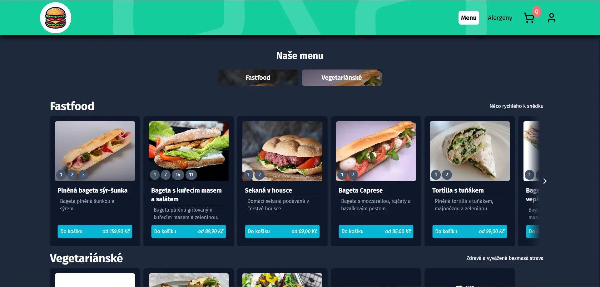 Reservation System for School Buffet — project preview screenshot